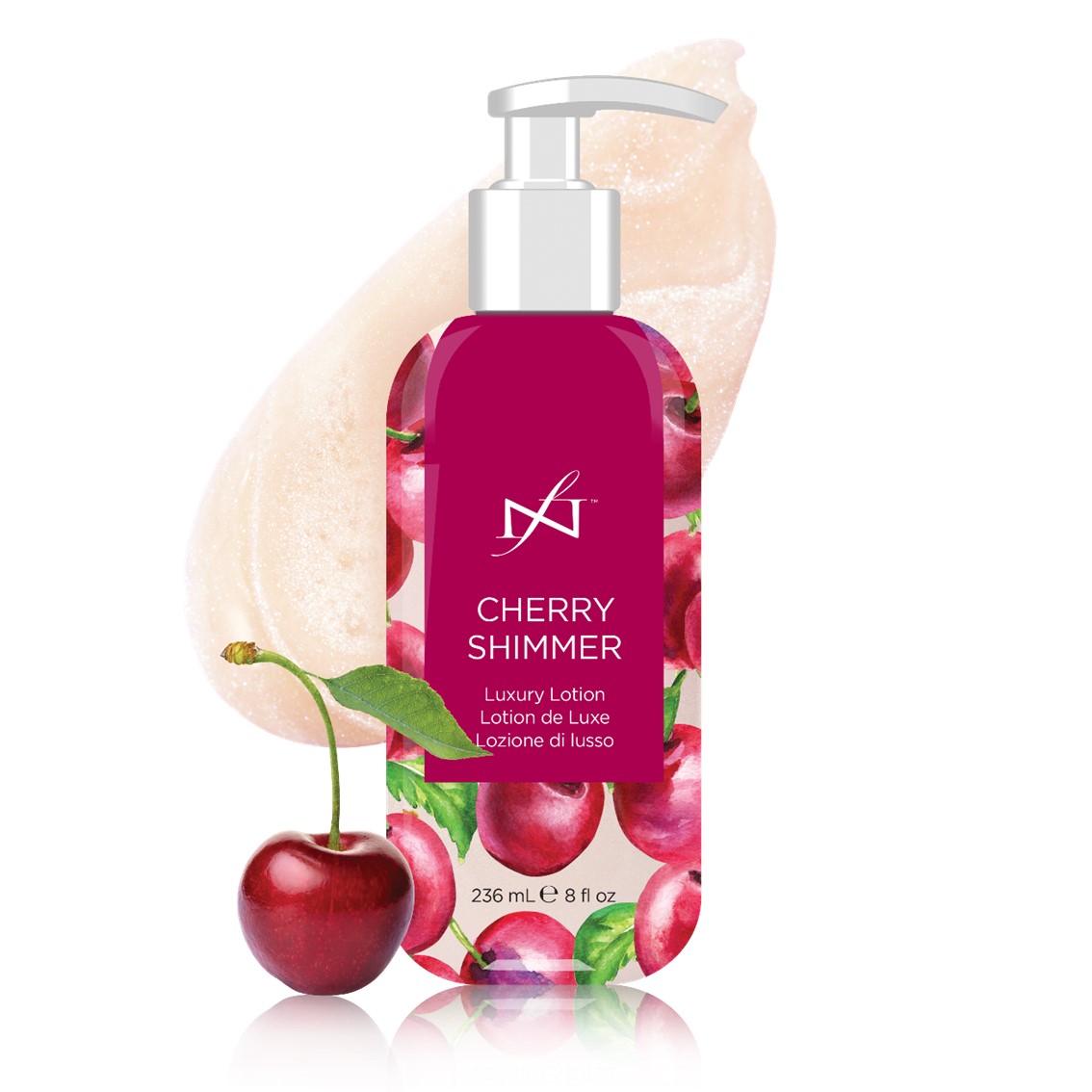 Famous Names Cherry Shimmer Lotion
