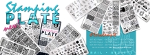 Nail Artists Stempelplaten Collectie, incl Stempel en Schraper