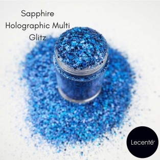 Lecenté Sapphire Holographic Multi Glitz