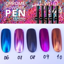 Nail Artists Chrome Powder Pen 08 Zwart