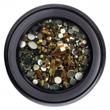 Nail Artists Glitter Stones 12 Bronze