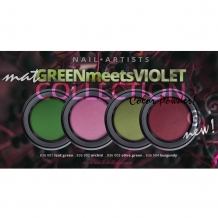 Nail Artists Mat Green meets Violet - Olive Green