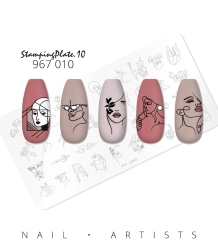 Nail Artists Stempelplaat 10 - Verbeelding