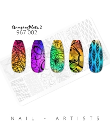 Nail Artists Stempelplaat 2 - Funky patronen