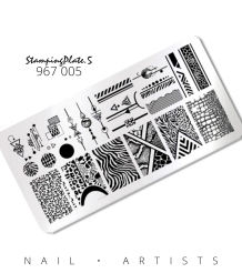 Nail Artists Stempelplaat 5 - Dierenprint
