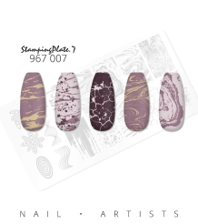 Nail Artists Stempelplaat 7 - Marmer