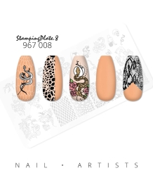 Nail Artists Stempelplaat 8 - Medusa